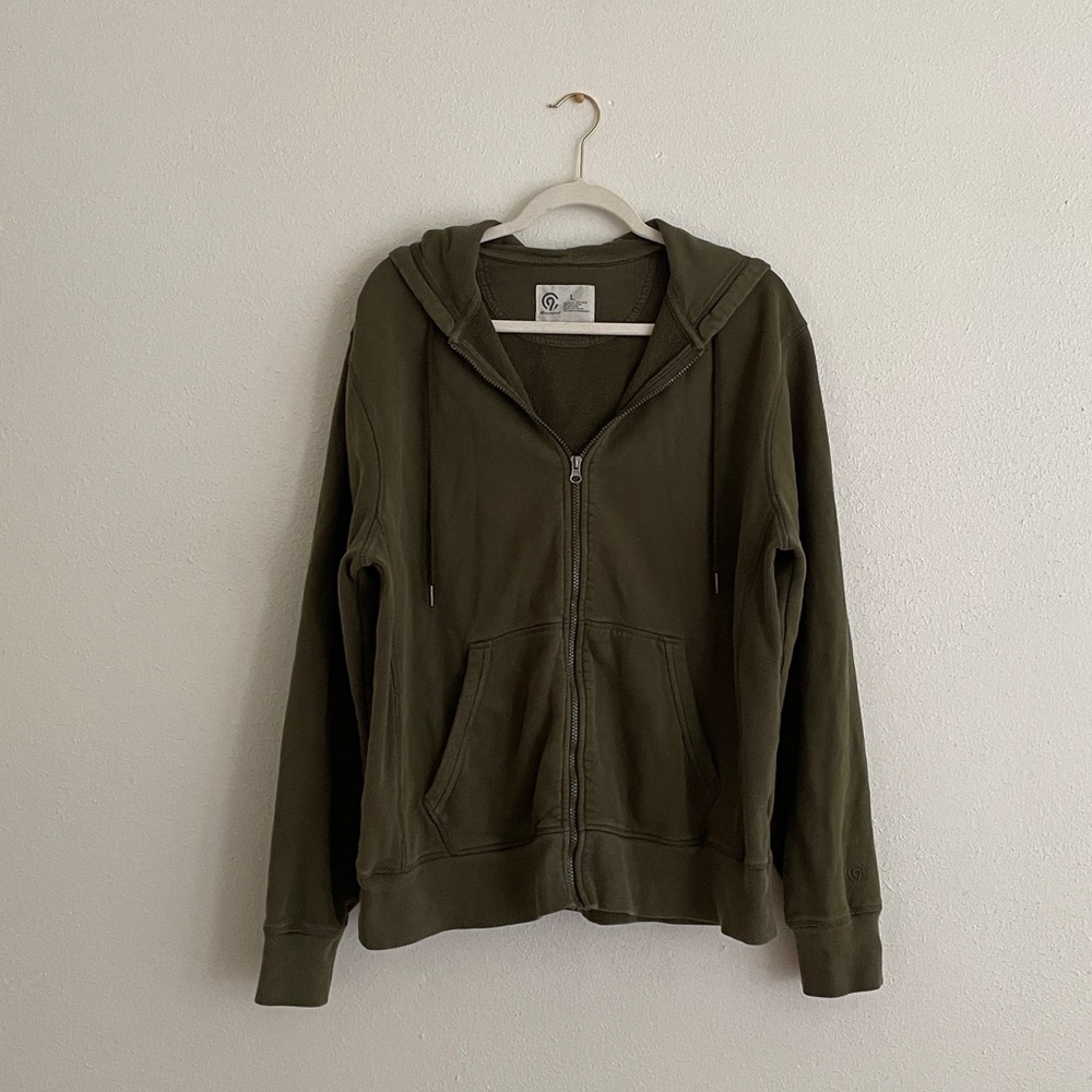 Champion Chunky Hoodie Zip Up Washed Look Sweatshirt Athleisure